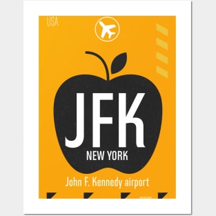 JFK orange design Posters and Art